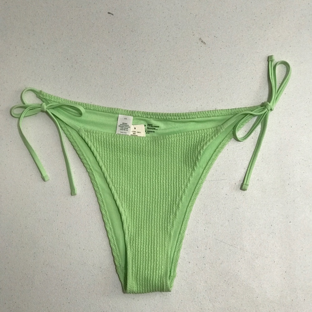 Aerie Rib Cheekiest Tie Bikini Bottom